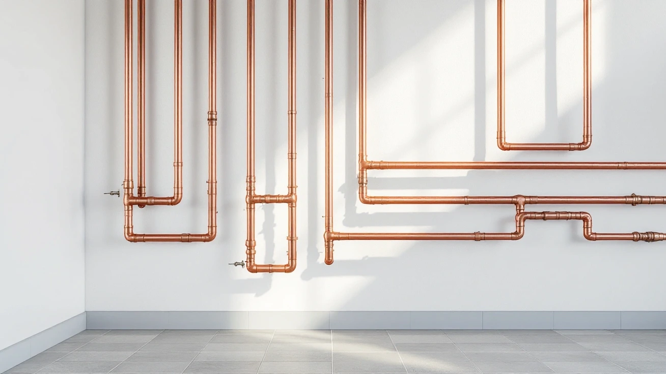 Unbranded water-treatment utility space in a residential home